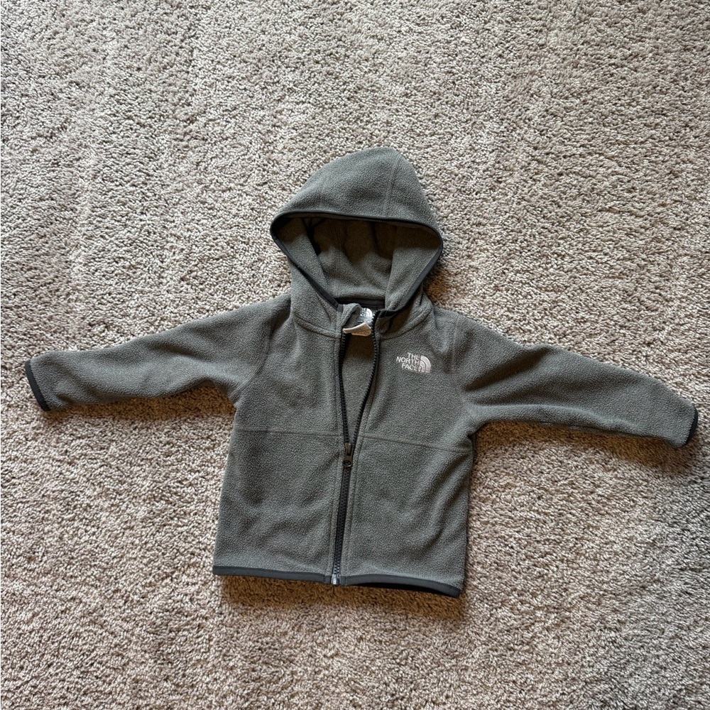 The North Face Glacier Hooded Fleece Jacket — Gray